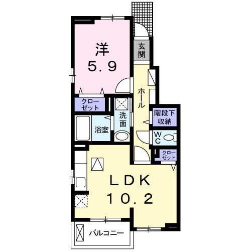 ラメールＢの物件間取画像