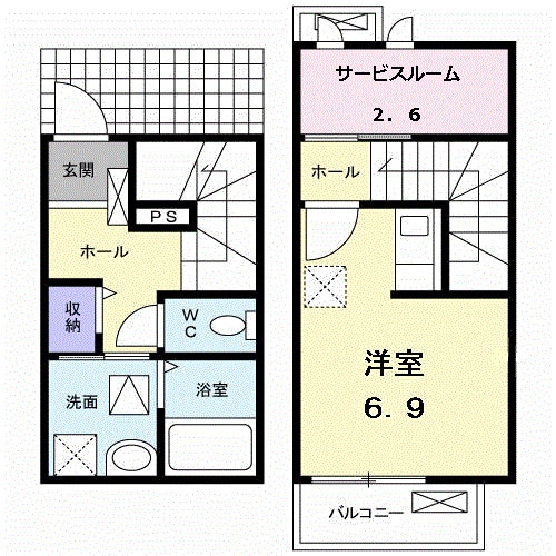 サンライズ・フジＣの物件間取画像