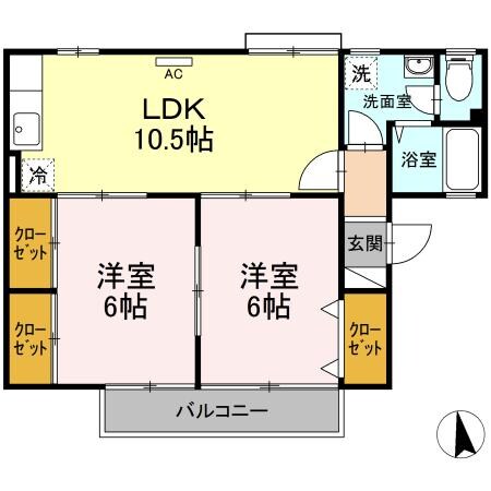 セントラルコートの物件間取画像