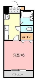 コートルネッサンス福岡の物件間取画像