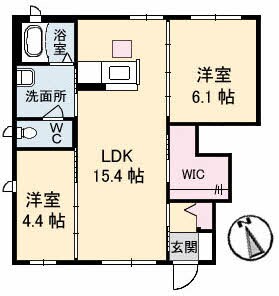 プリムローズ B棟の物件間取画像