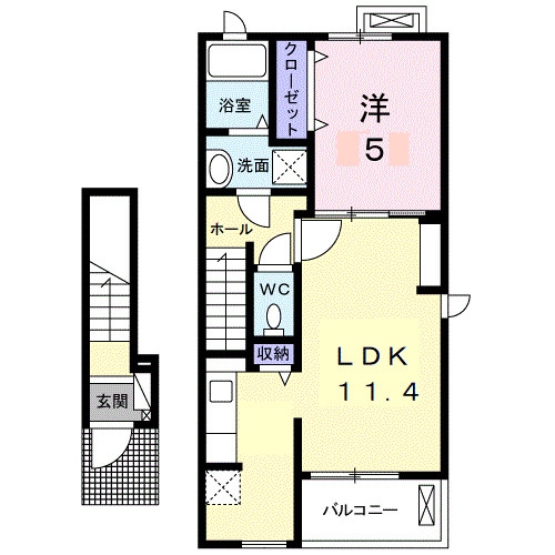 ナリッシュＬｅｅ　Ⅳの物件間取画像