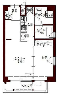 コリドールベルエアの物件間取画像