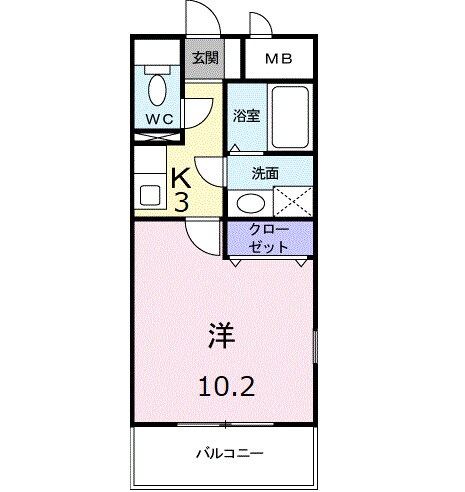 ＨＹコート宮脇の物件間取画像