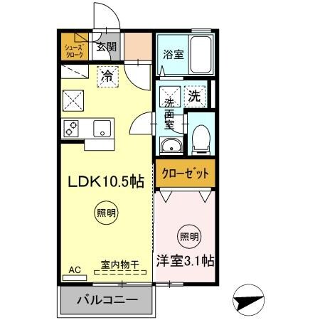 パークサウスの物件間取画像