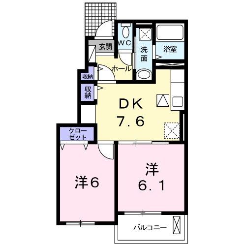 フェリーチェ．Ｋの物件間取画像