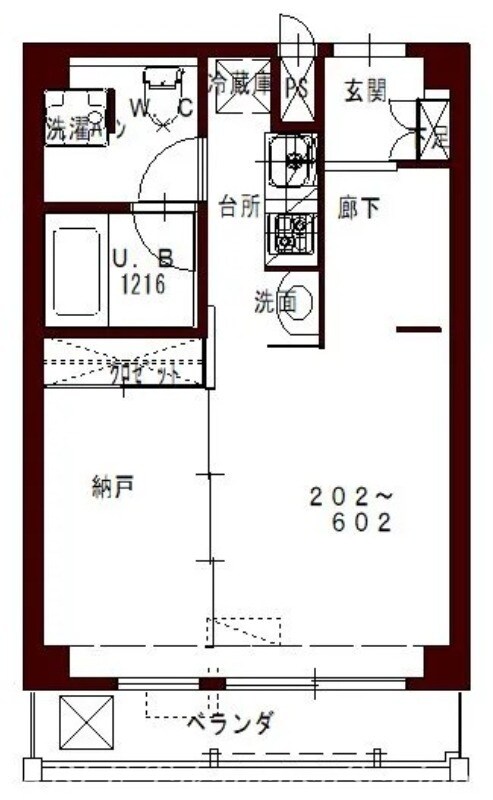 コリドールベルエアの物件間取画像