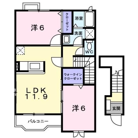 アルカンシェルＢの物件間取画像