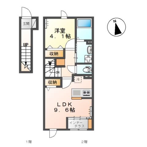 プルンバーゴの物件間取画像