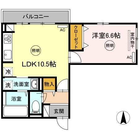 プランドールの物件間取画像