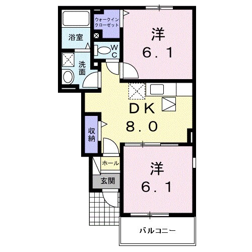 レジデンス昭和町Ⅰの物件間取画像