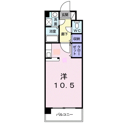 アミックス西ハゼの物件間取画像