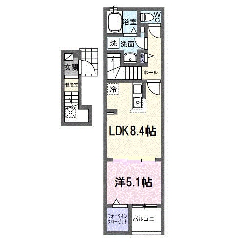 ライラック元山の物件間取画像