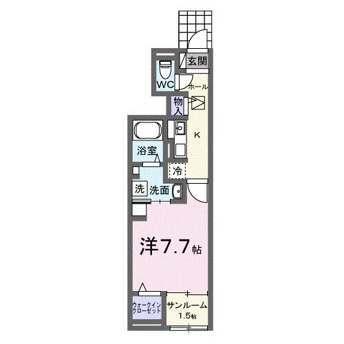 ライラック元山の物件間取画像