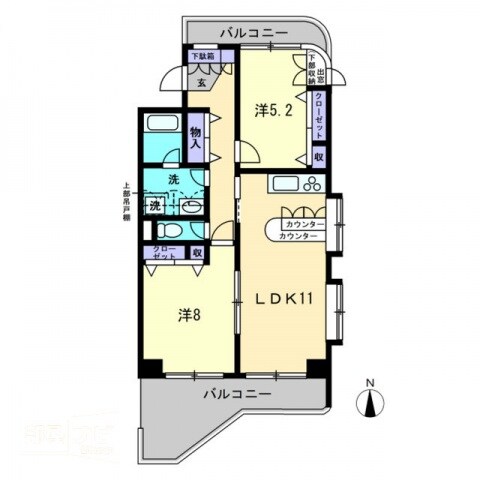 エルトンハウスの物件間取画像