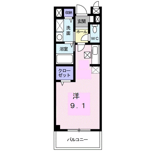 Ａｌｐｈａ　明里の物件間取画像