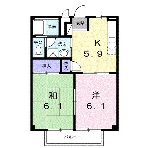 フォブール雅の物件間取画像