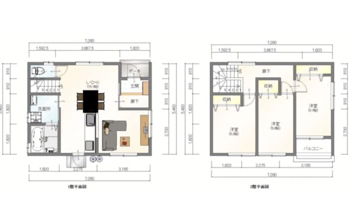 瀬戸内戸建ての物件間取画像