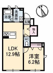 ディアコートの物件間取画像