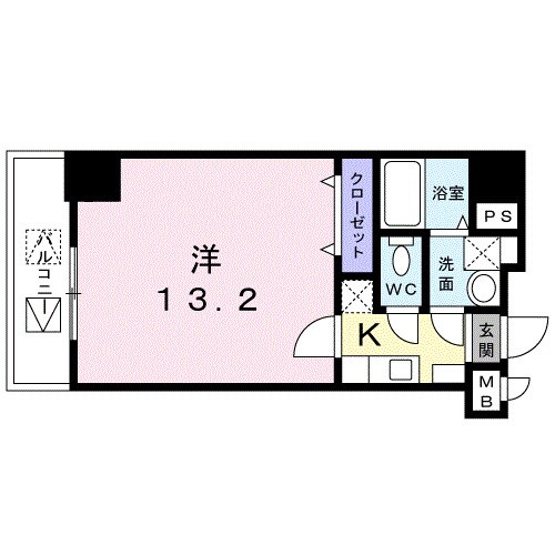 シャンス栗林公園の物件間取画像