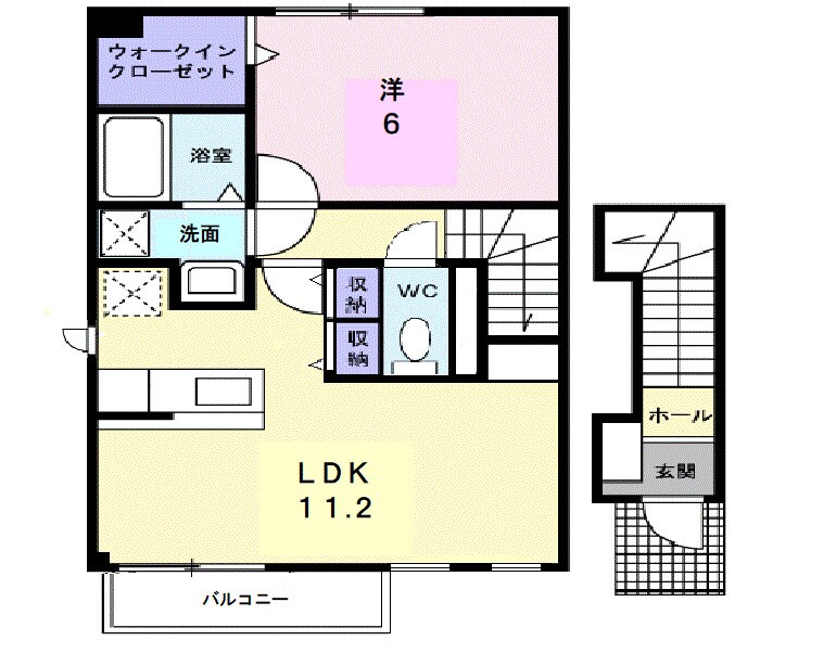 モンブラン　Ｃの物件間取画像