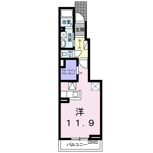 サンハイム今津Ａの物件間取画像