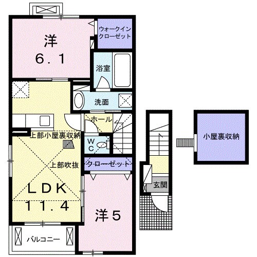 ＪａｄｅＨｏｕｓｅ　Ｄの物件間取画像