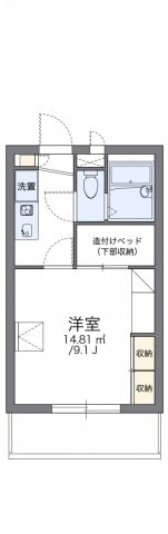 レオパレスラフィーネの物件間取画像