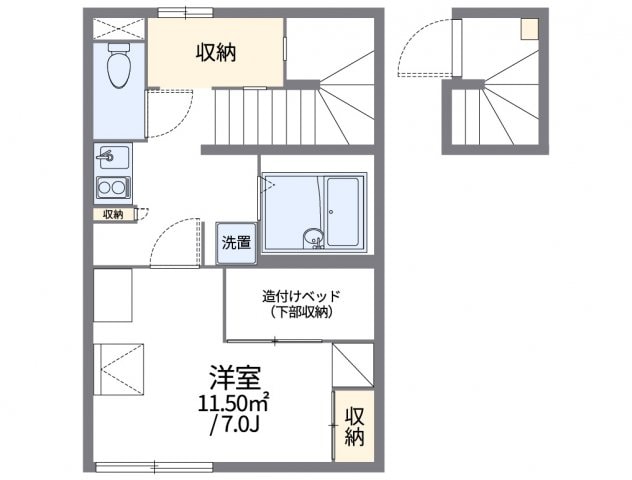 レオパレスラ　スリーズの物件間取画像