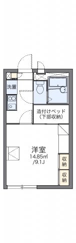 レオパレスエクレール鬼無の物件間取画像