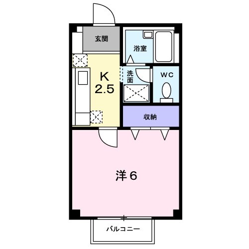 メゾン・ユニソールの物件間取画像