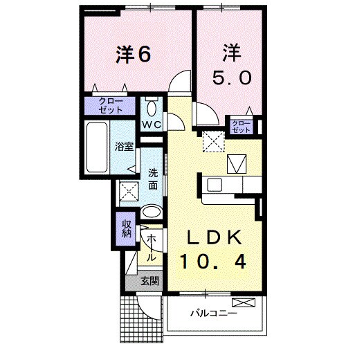 シンフォニー土器の物件間取画像