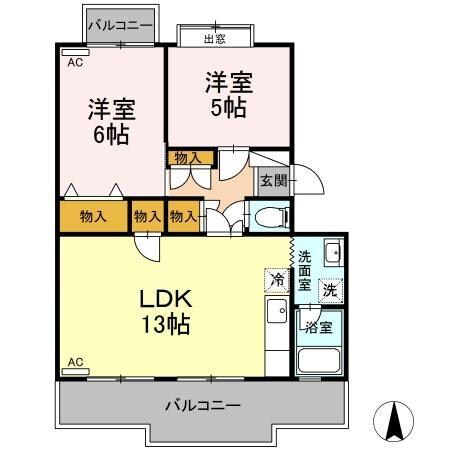 ピュアハイツの物件間取画像