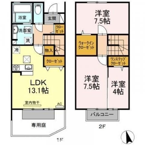 ル・ポタジェの物件間取画像