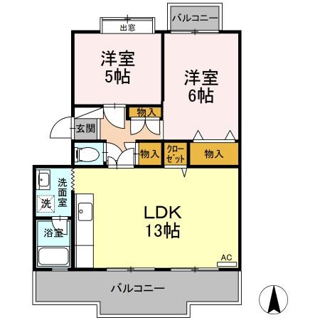 ピュアハイツの物件間取画像