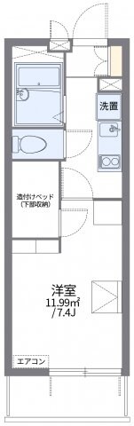 レオパレスフォンテーヌ高松の物件間取画像