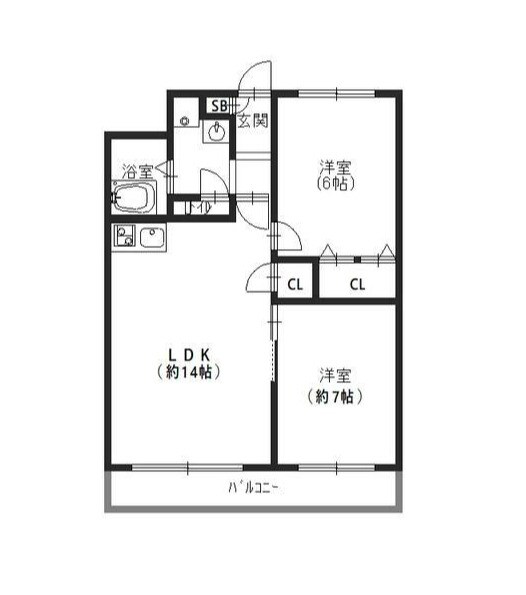 ドミールサニー長尾の物件間取画像