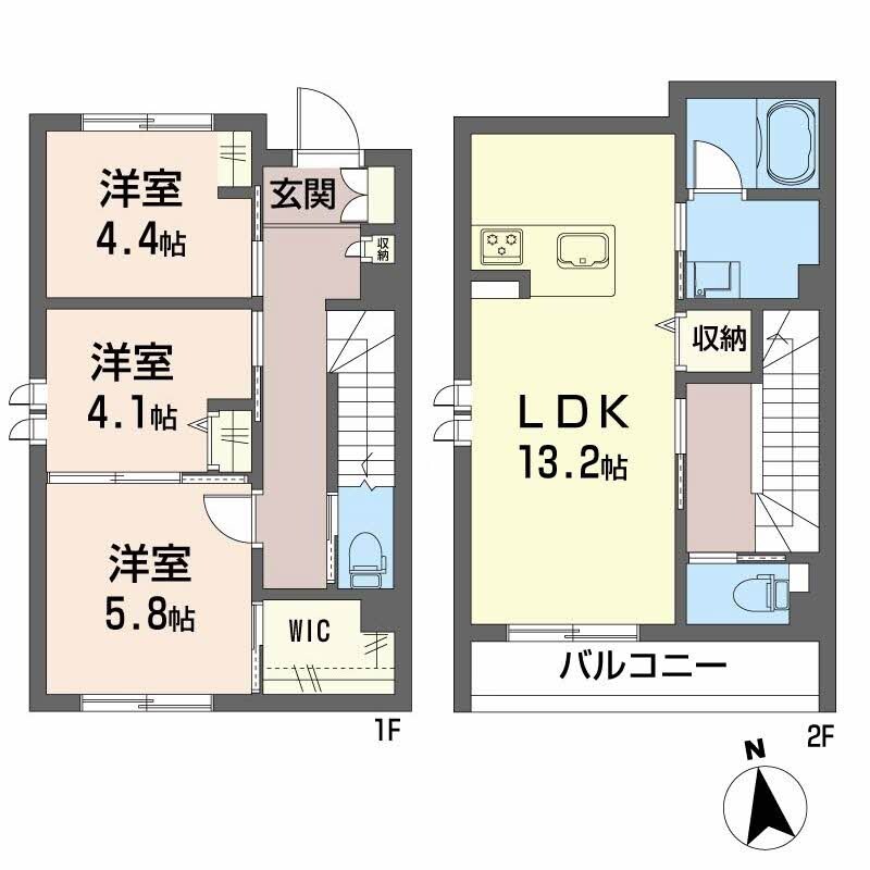 カサデルビアンカの物件間取画像