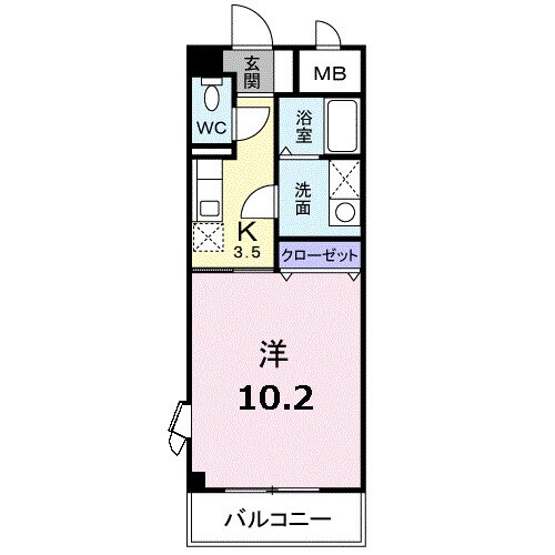 ドエル香西の物件間取画像