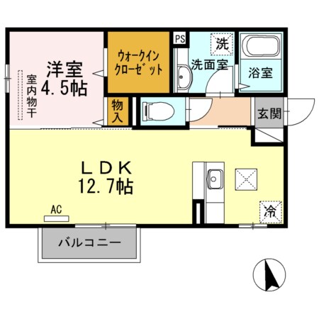 ラ・ルミエール A棟の物件間取画像