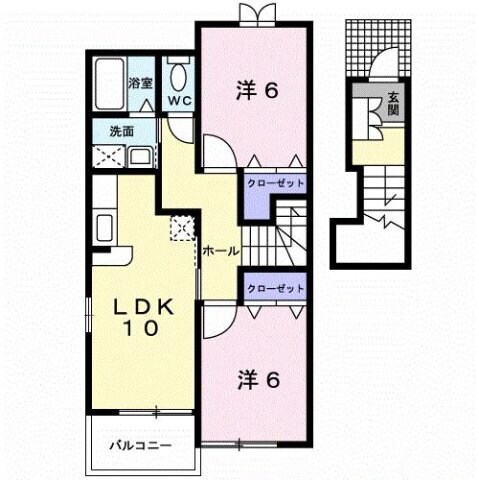カルム・シェソワの物件間取画像