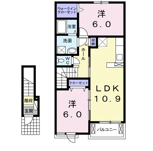 ブランド　バルーン　Ａの物件間取画像