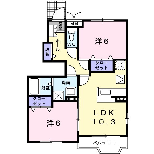 ロードスＣの物件間取画像