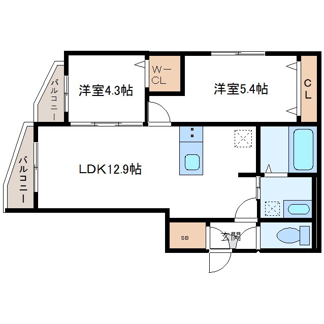 S-RESIDENCE札幌東astraze　エスレジデンスの物件間取画像