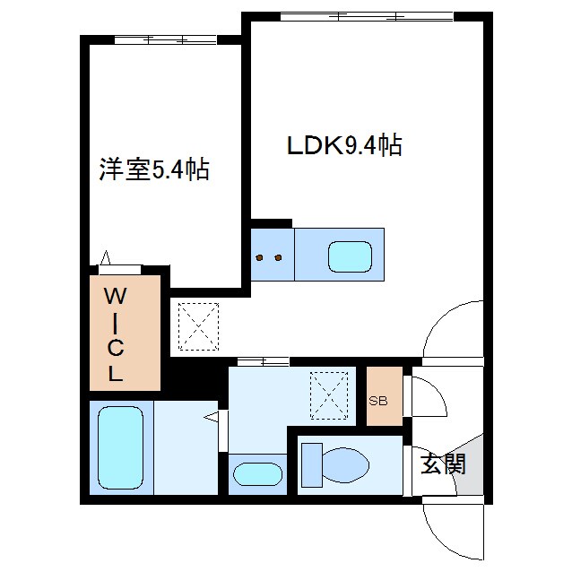 S-RESIDENCE札幌東astraze　エスレジデンスの物件間取画像