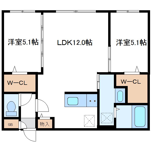 S-RESIDENCE札幌東astraze　エスレジデンスの物件間取画像