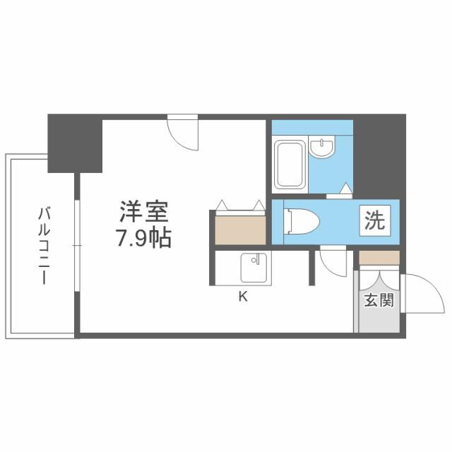 アストリア北大前の物件間取画像