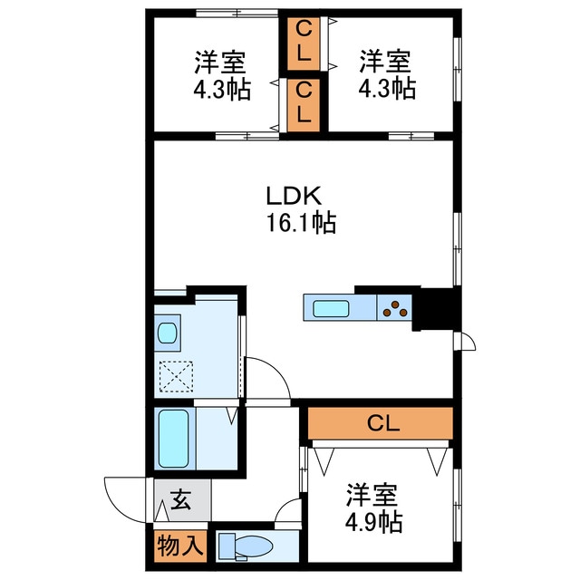 仮）MJクレスト麻生の物件間取画像