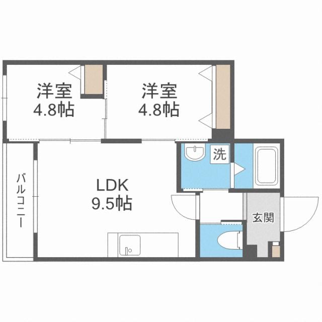 グランコンフォート札幌の物件間取画像