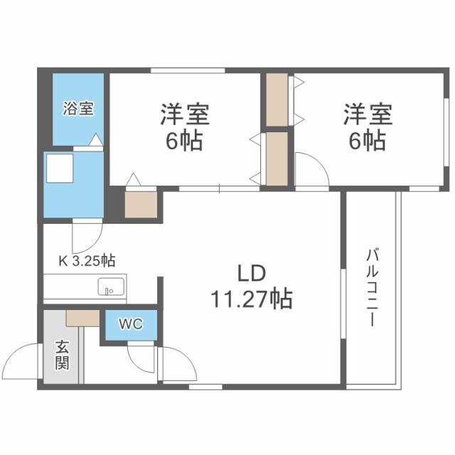 KOKOMO北13条の物件間取画像